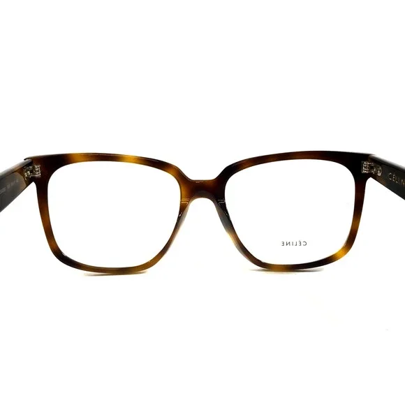 Celine Eyeglasses Frames CL50020I 053 Tortoise Brown Cat Eye Full Rim 53-17-140 - Picture 7 of 11